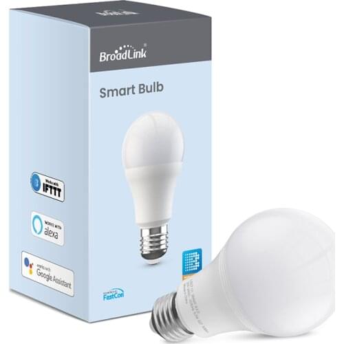 Broadlink LB27 C1 Wifi Smart Bulb Smart Home Remote Control E27 Dimmable Bulb Via Work with Alexa Google Home