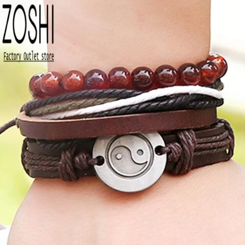 ZOSHI Leather Bracelets