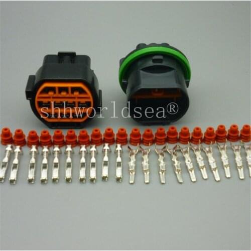 Shhworldsea 2/5/10/30/50/100sets 10 Pin car headlamps LED car socket for Hyundai KIA K2 and IX35 auto waterproof connector plug