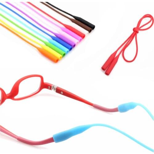 2Pcs Silicone Eyeglasses Straps Chain Sports Band Cord Holder Elastic Anti Slip String Ropes