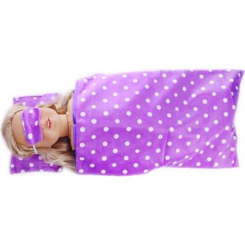 2017 handmade gift for kid fashion clothes accessories for 18inch doll Sleeping bag n1418