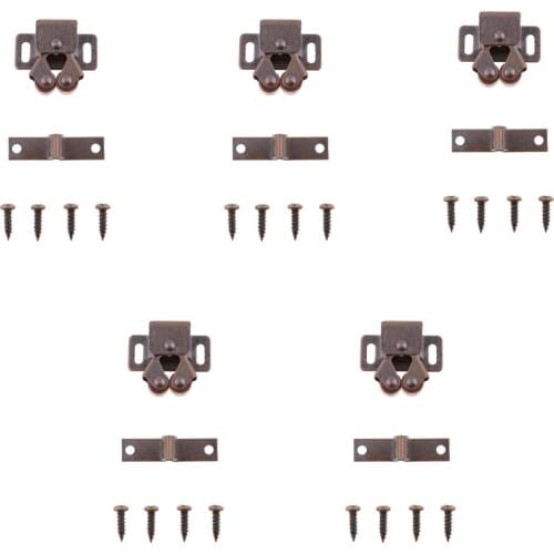 5 Sets RV Trailer Boat Cupboard Cabinet Closet Magnetic Door Catch Stopper