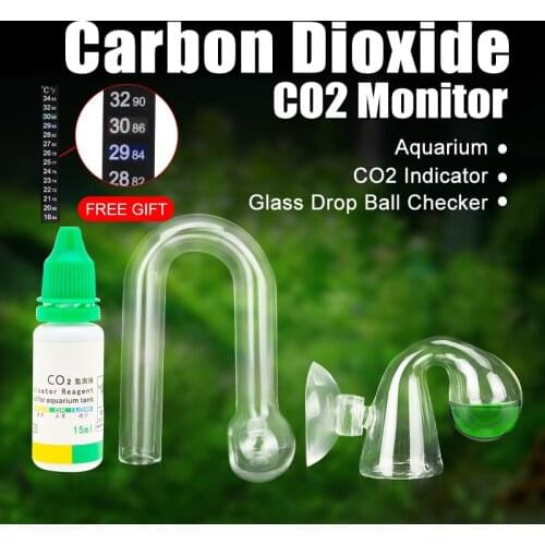 Aquarium CO2 Monitor Liquid Test Fish Tank Solution Plants For CO2 Indicator drop checker PH Long Term Monitor CO2 Tester