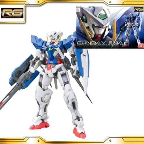 BANDAI GUNDAM RG 15 Gundam OO 00 EXIA Gundam model kids assembled Robot Anime action figure toys