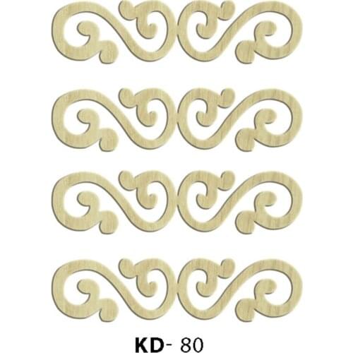 KD80 Motif Wood Package Ornament, Dyeable Raw Wood Ornament