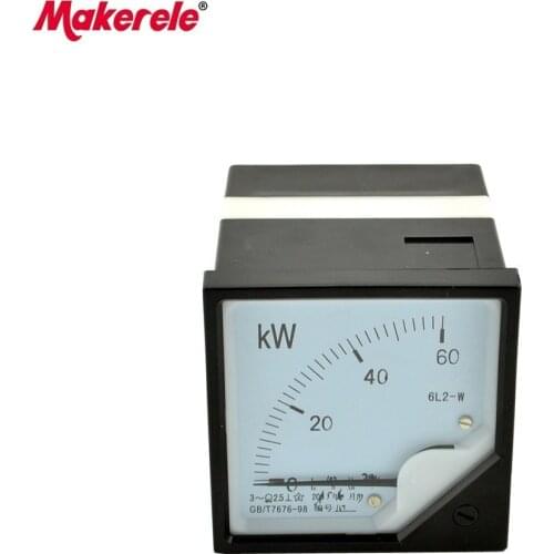 AC 6L2(KW 380V 5A) Power meter Swr Watt Meter Pointer Diagnostic-tool Wattmeter Electric Instrument Tester