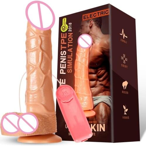 Dildo Vibrator Erotic Sextoys Realistic Huge Penis Strong Suction Cup Dick Vibrators for Women Vibrating Adult Products Sex Shop