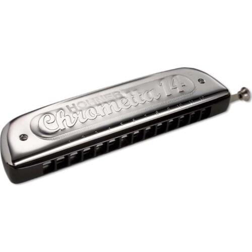 Harmonica Economic Entry Chromatic 14 Hole 56 Mouth Organ Instrumentos Harmonica Key C Musical Instruments Hohner Chrometta 14