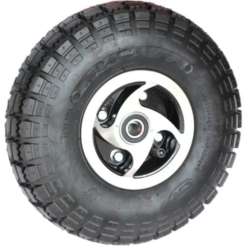 4.10/3.50-4 inch 3.50-4 Tire Inner Tube with rim For 47/49CC Motorcycle Scootor Mini Quad Dirt Pit Bike ATV Etc