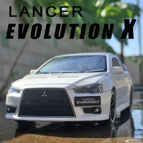 Hot Toys 1:32 JDM Lancer Evo X Alloy Simulation Car For Children Collection Diecast Model Car Miniature Metal Vehicle Kids Gifts