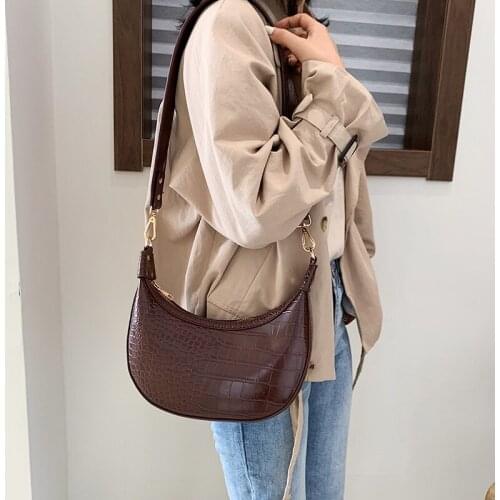 Fashion Women Stone Pattern Retro PU Leather Messenger Bag Shoulder Bags Cross Body Bag Woman