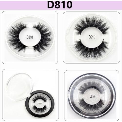 Mink Eyelashes 3D False Eyelash Handmade Thick Cross Messy Mink Lashes Long Lasting False Eyelashes Makeup Maquiagem Lashes D810
