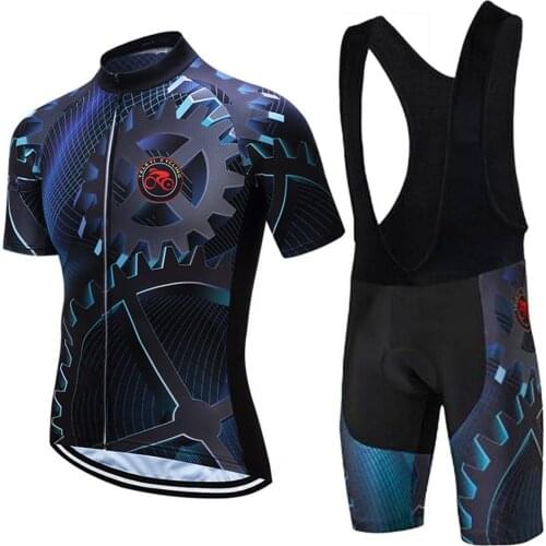 2020 New Cycling Jersey Set Maillot Ropa Ciclismo Breathable Racing Bicycle Clothing Man Mountain Bike Clothes Cycling Set