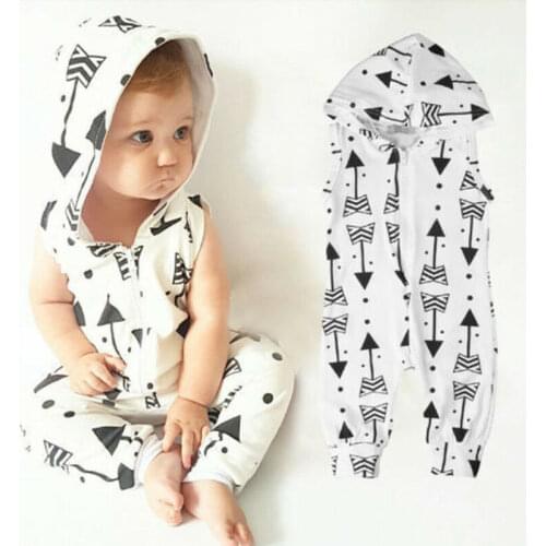 Pudcoco New Arrival Baby Boys Girls Romper Hooded Jumpsuit Clothes Outfit Sunsuit