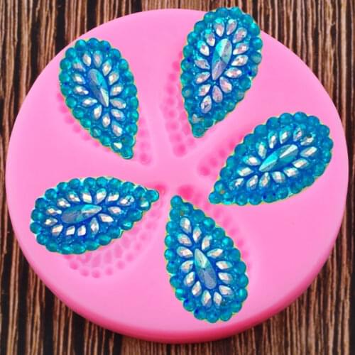 Teardrops Diamond Jewelry Resin Clay Silicone Molds Wedding Fondant Cake Decorating Tools Candy Chocolate Gumpaste Moulds