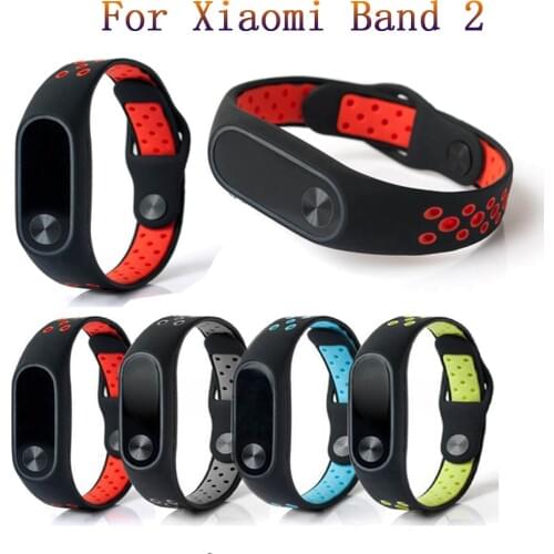 Replace Strap for Xiaomi Band 2 fashion classic soft Silicone Wristband for Xiaomi Band 2 Smart Bracelet 4 Color for Xiomi Band2