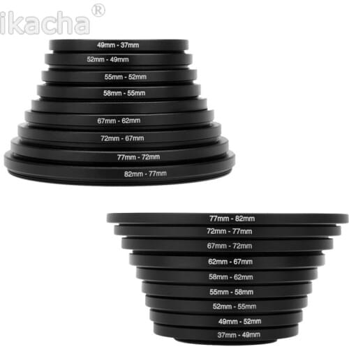 Universal type 18pcs Camera Lens Filter Step Up & Down Ring Adapter For Canon Nikon