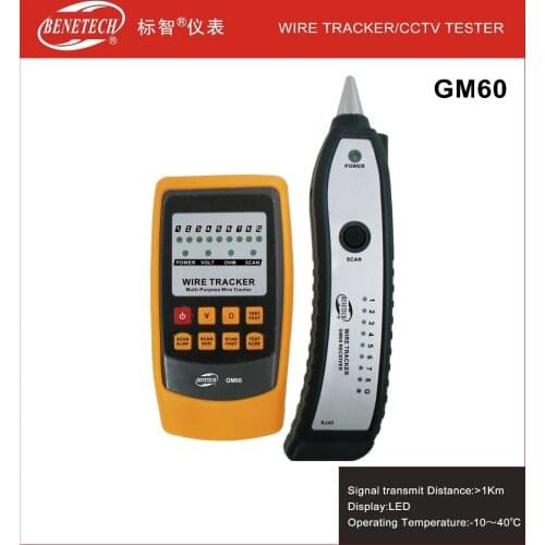 Hight quality Network Finder Cable Emitter Receiver Detector GM60 RJ11 RJ45 Wire Tracer Cable Tester Tracker
