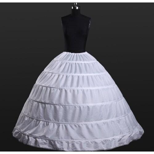 High Quality Ball Gown Crinoline 6 Hoop Petticoat For Wedding Dress