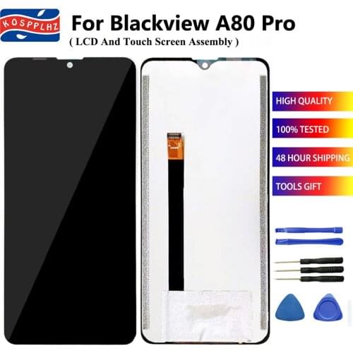 100% Test For Blackview A80 Pro LCD Display Touch Screen Assembly Blackview A80Pro Only Use For Android 10 Phone Display + Glue