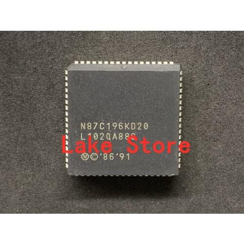 1 unids/lote N87C196KD20 N87C196 PLCC TN87C196KD20 AN87C196KD20 EN87C196KD20 E87C196KDH20 N87C196KDH20 No hay programa