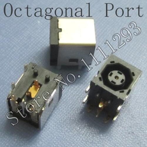 10pcs/lot NEW!! DC power jack octagonal port plug socket connector for Dell inspiron 1545 1546 1750 Laptop DC Jack