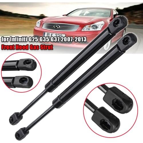 2Pcs Car Front Hood Cover Supports Shock Gas Spring Lifter Support Gas Strut Prop Bar For Infiniti G25 G35 G37 2007 - 2013