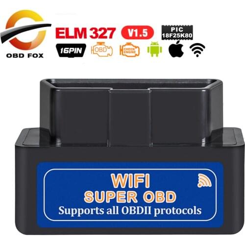 2019 elm327 v1.5 OBD2 Wifi Diagnostic Tool super mini elm 327 bluetooth V2.1 Works on Torque for Andriod/IOS/Windows