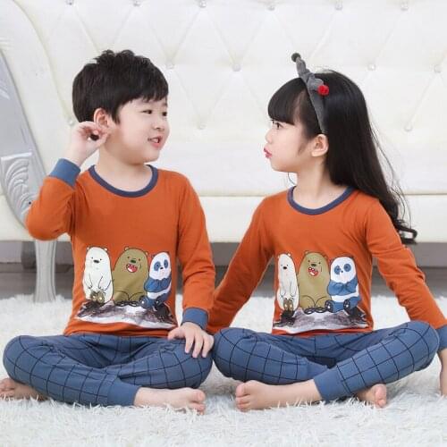 2019 Winter Children Pajamas Unicorn Animal Cartoon Sleepwear Kids Clothes Set Winter Pyjamas Kids Baby Sleepwear For Boys Girls
