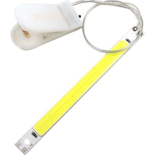 50pcs 120x10mm 3V 5V LED COB Strip Bar Light 3.7V 5W Warm Cold White Blue Red Green Color LED Chip for Decoration Light Bulb DI