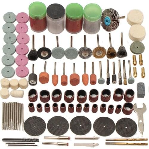 161Pcs/Set Abrasive Polishing Tool Accessories Engraving Electric Micro-drill Rotary Power Grinding Multi Purpose Tool Kit