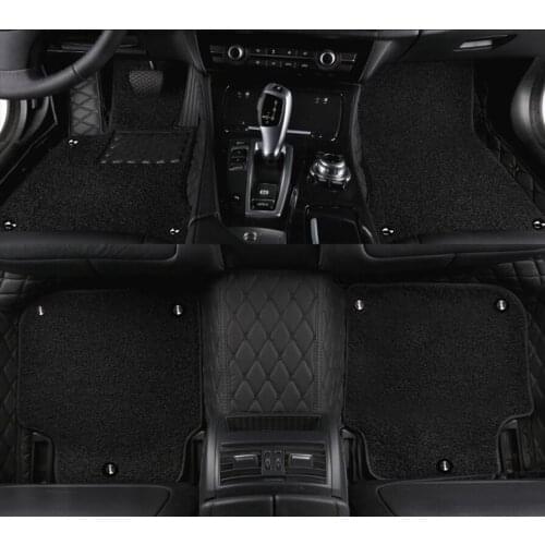 Kalaisike Custom car floor mats for Volkswagen All Models touareg polo jetta touran golf tiguan Passat xw Phaeton car styling