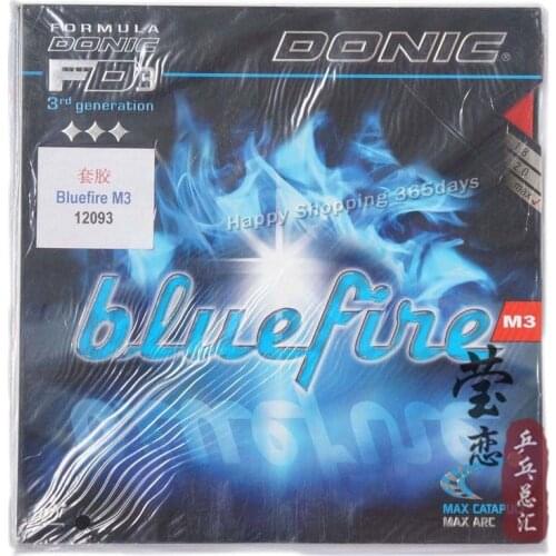 Donic Original Blue fire M3 Bluefire Pips-in BLUE SPONGE Table Tennis Rubber Strong Spin Pimples In Ping Pong Rubber