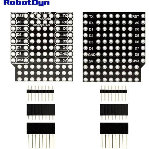 Proto Shield for WIFI D1 mini, with pin-headers set