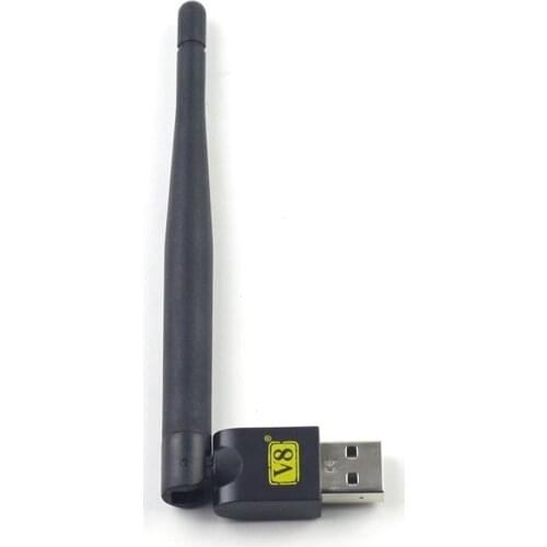 FREESAT TV mini wireless USB WiFi adapter with Antenna For V7 V8 Series Digital Satellite smart tv android smart TV box