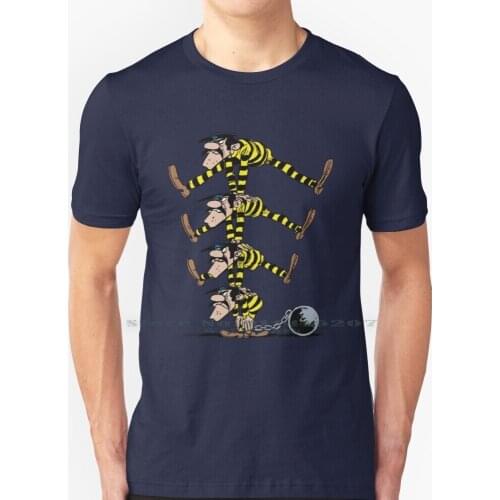 The Dalton Brothers T Shirt 100% Pure Cotton Dalton Brothers Lucky Luke Comics