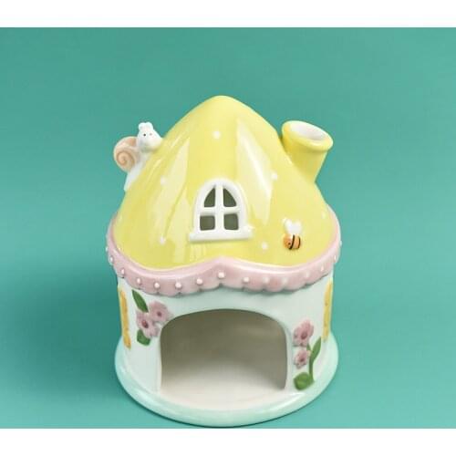 Hamster nest ceramic building castle house Golden Bear rabbit fixed shelter colorful ornaments pet sleeping nest summer