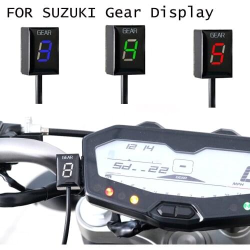 Motorcycle 1-6 Level LED Speed Gear Display Indicator ECU Plug For Suzuki DL650 V-Strom Intruder C800 RMX-450Z SV650 VL1500