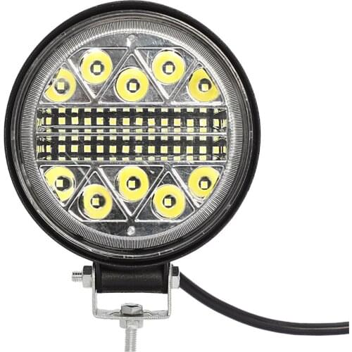 2 PCS 102W 4.3inch led work light circle spotlight flash for tractors strobe 34LED Fog light offroad light bar 4x4 Truck SUV ATV