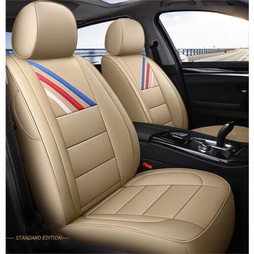 Custom 2 pc front seat car seat cover for BMW X5 X1 X3 X4 X6 X6M 120I 125I 116I 118I 2 3 4 5 Series car styling auto accessories