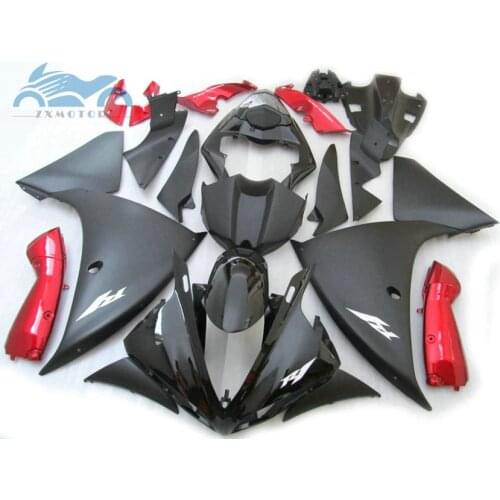 Customized Injection fairing kit fit for YAMAHA 2009-2014 YZF R1 YZFR1 09-14 ABS plastic fairings kit red black parts AD27