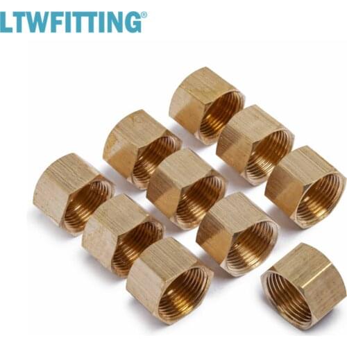 LTWFITTING 1/2" Brass Compression Cap Stop Valve Cap,BRASS COMPRESSION FITTING