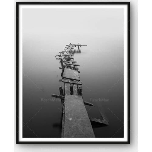 Minimalist prints, ocean posters, black and white posters, minimalist murals, landscape forest printable canvas paintings