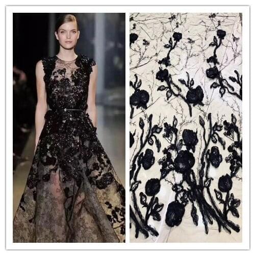 Fashion SYJ-105611 African French Lace Fabric with good Quality african Tulle Lace Fabricfor bridal dress