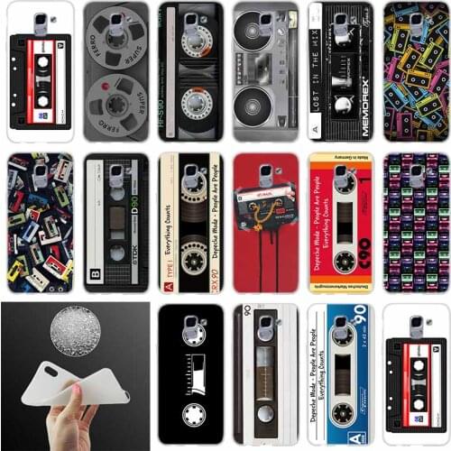 Soft silicone Phone case Cover Cassette FOR Coque Samsung Galaxy J6 J4 J8 J7 2018 Plus J3 J5 J7 Prime Pro 2017 2016 Casse
