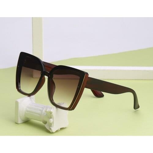 2021 new big frame sunglasses ladies fashion cat eye sunglasses oculos de sol