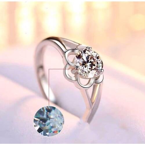 New Arrival Elegant Plum Flower Zircon Ring Women Adjustable Size Finger Ring Fashion Charm Women Lovers Jewelry Birthday Gift