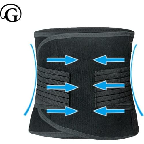 6XL Men Sweat Girdle Slimming Waist Cinchers Plus Size Neoprene Abdominal Shaper Belt Tummy Trimmer Support Back 4140