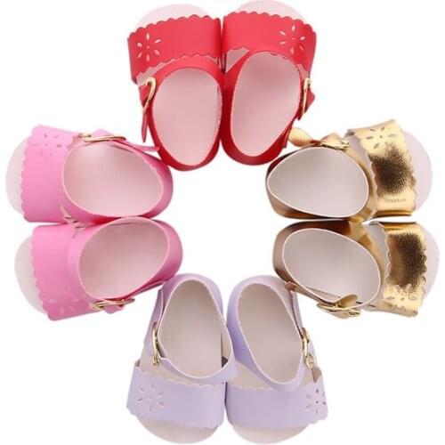 Summer New Pattern Fashion Hollow Out Sandals Fit 18 Inch American&43cm Baby New Born Doll Clothes Accessories