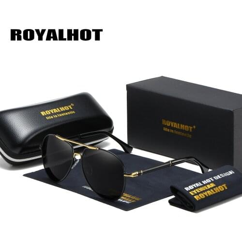 RoyalHot Men Women Classic Polarized Oval Aloy Frame Sunglasses Driving Sun Glasses Shades Oculos masculino Male 90084